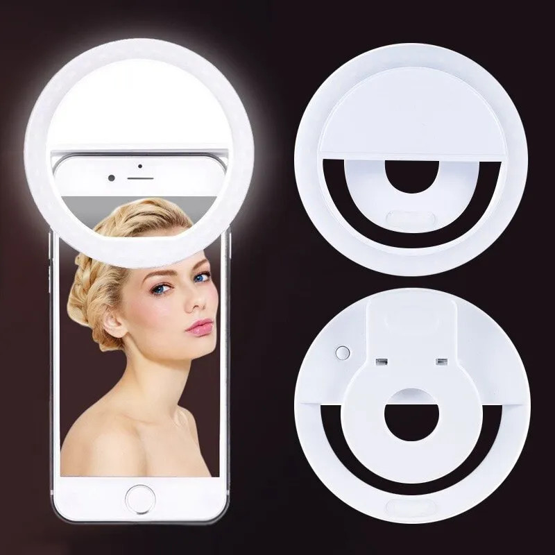 Photography Lighting Tent - USB Rechargeable LED Selfie Ring Light