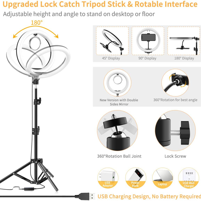 16/26/33cm Selfie Ring Light P - Photography Lighting Tent recension och pris