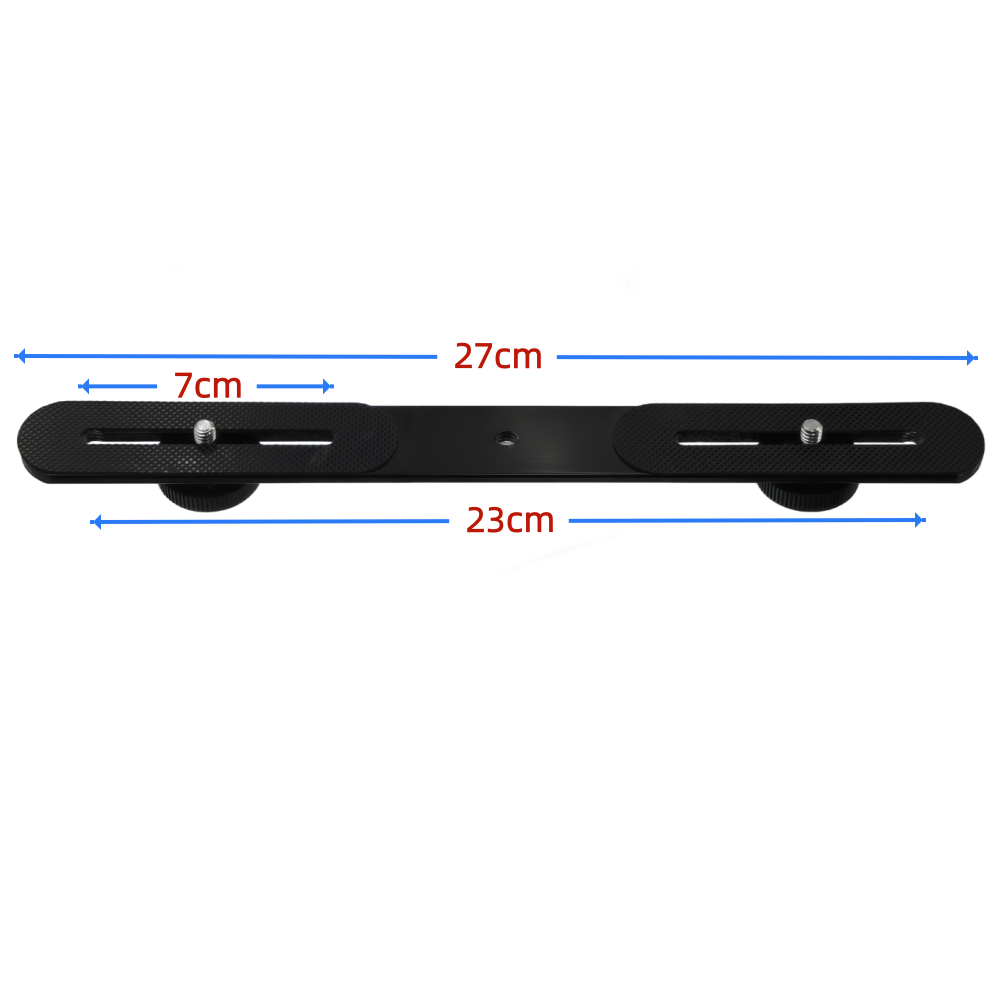 1/4'' Dual Flash Bracket Mount - Photography Video Lighting Kit With Adjustable Tripod Stand recension och pris