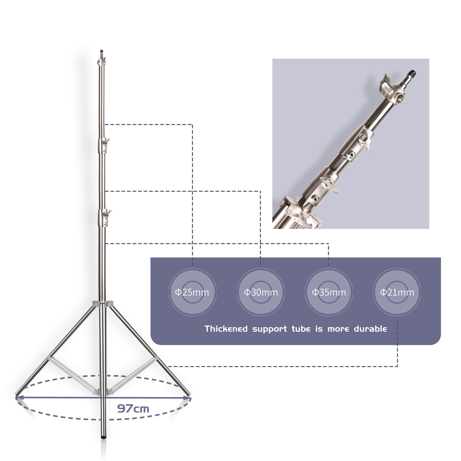 SH 2.8M Stainless Steel Light  - Photography Lighting Softbox recension och pris