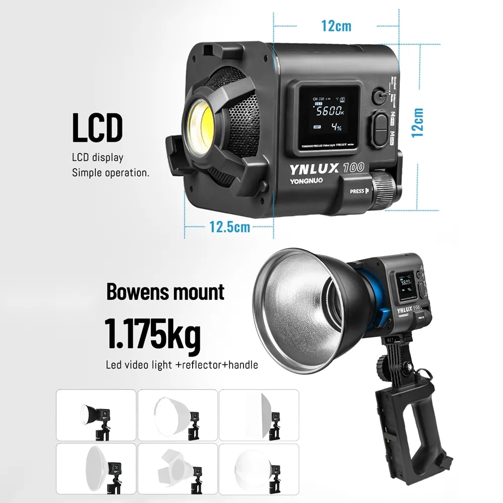 YONGNUO YNLUX100 100W 3200K-56 - Photography Lighting Led recension och pris