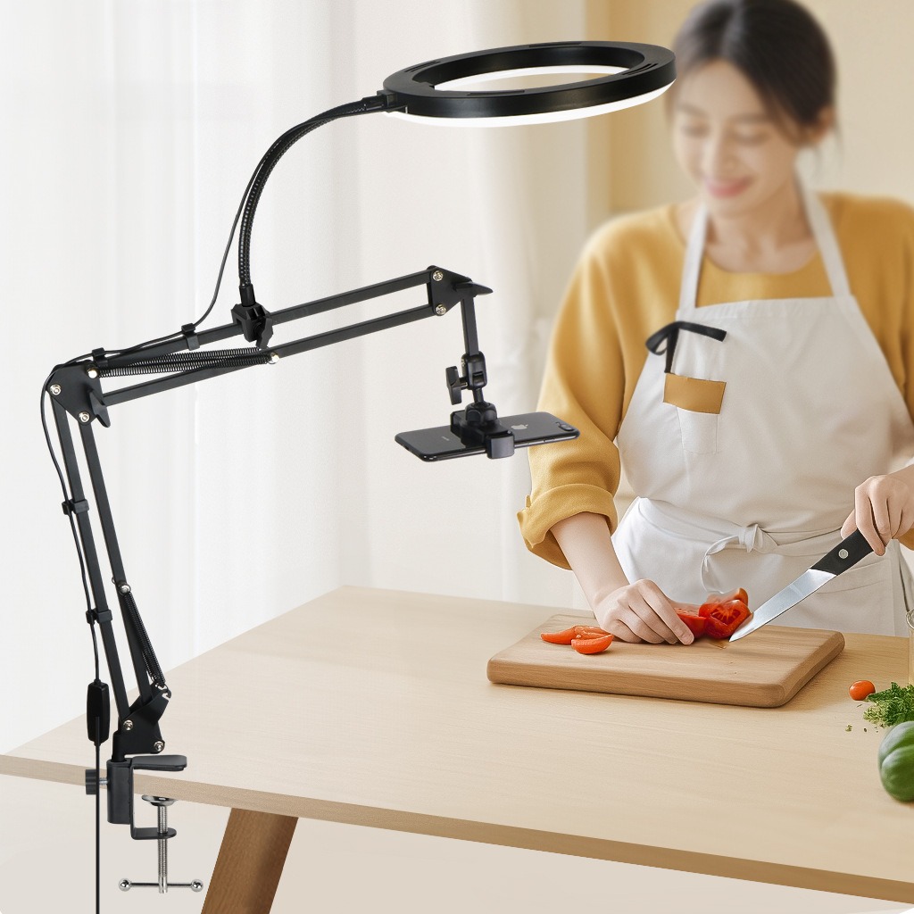 Live Stand Mobile Phone Profes - Photography Video Lighting Kit With Adjustable Tripod Stand recension och pris