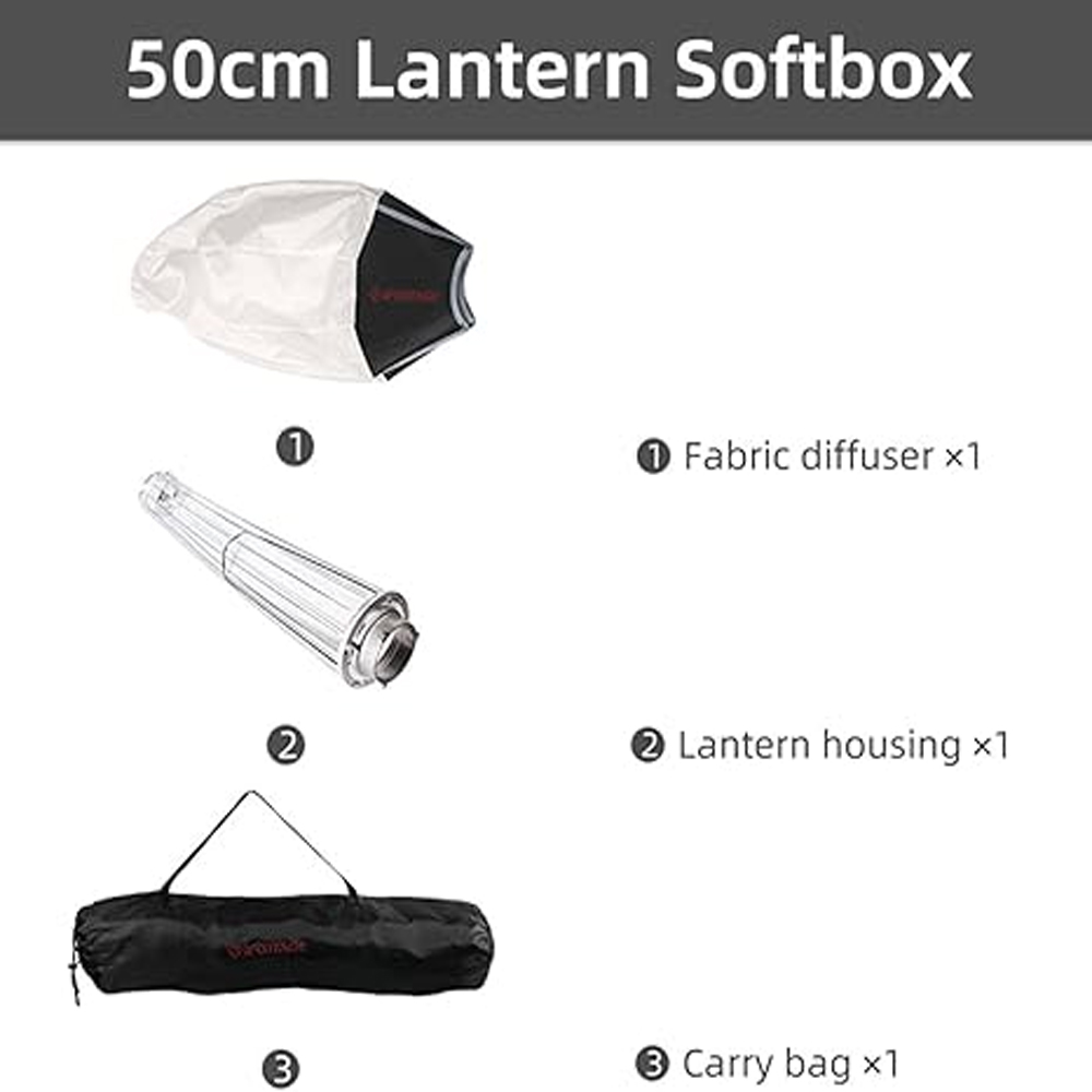 IFOOTAGE 65x65CM Lantern Softb - Barn Door Modifier recension och pris