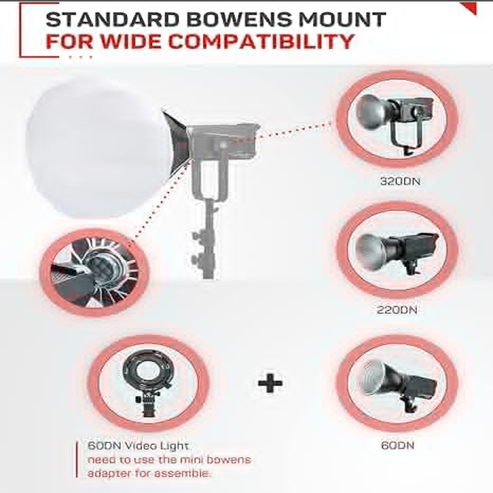 IFOOTAGE 65x65CM Lantern Softb - Barn Door Modifier recension och pris