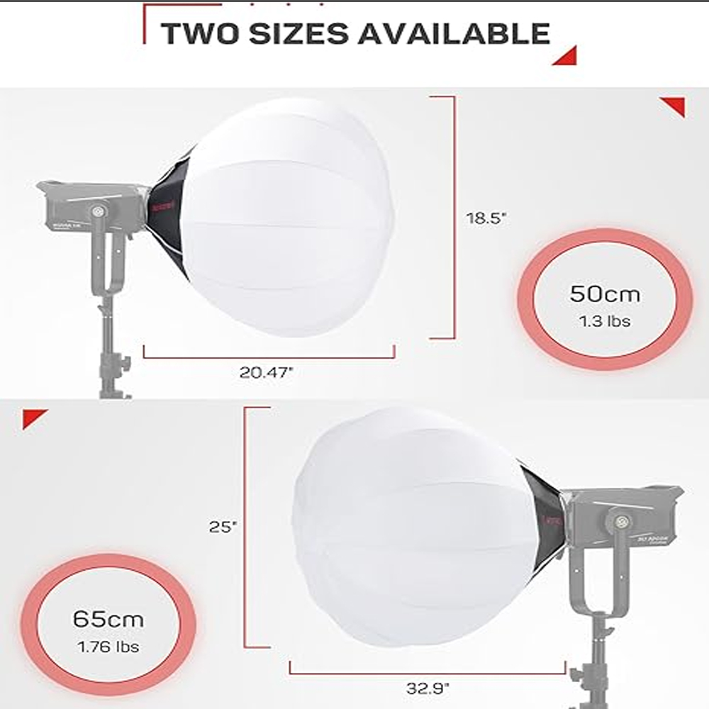 IFOOTAGE 65x65CM Lantern Softb - Barn Door Modifier recension och pris