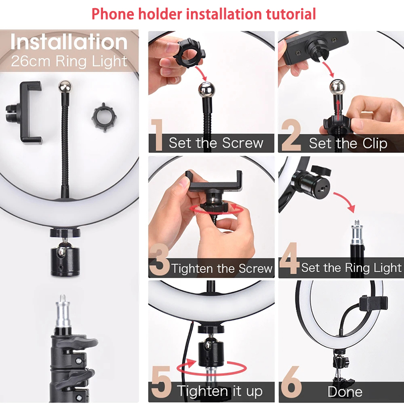 Video Light 16/26/33cm Selfie  - Photography Lighting Tent recension och pris