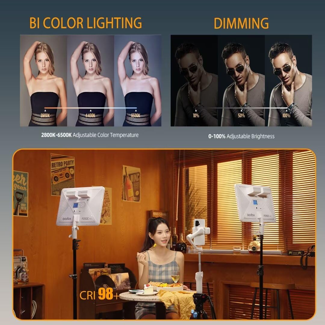 Godox P260C Pro LED Video Ligh - Video Light Panel Led recension och pris