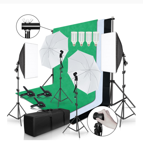 Gold Seller Full Set Photograp - Photography Lighting And Backdrop Kits recension och pris