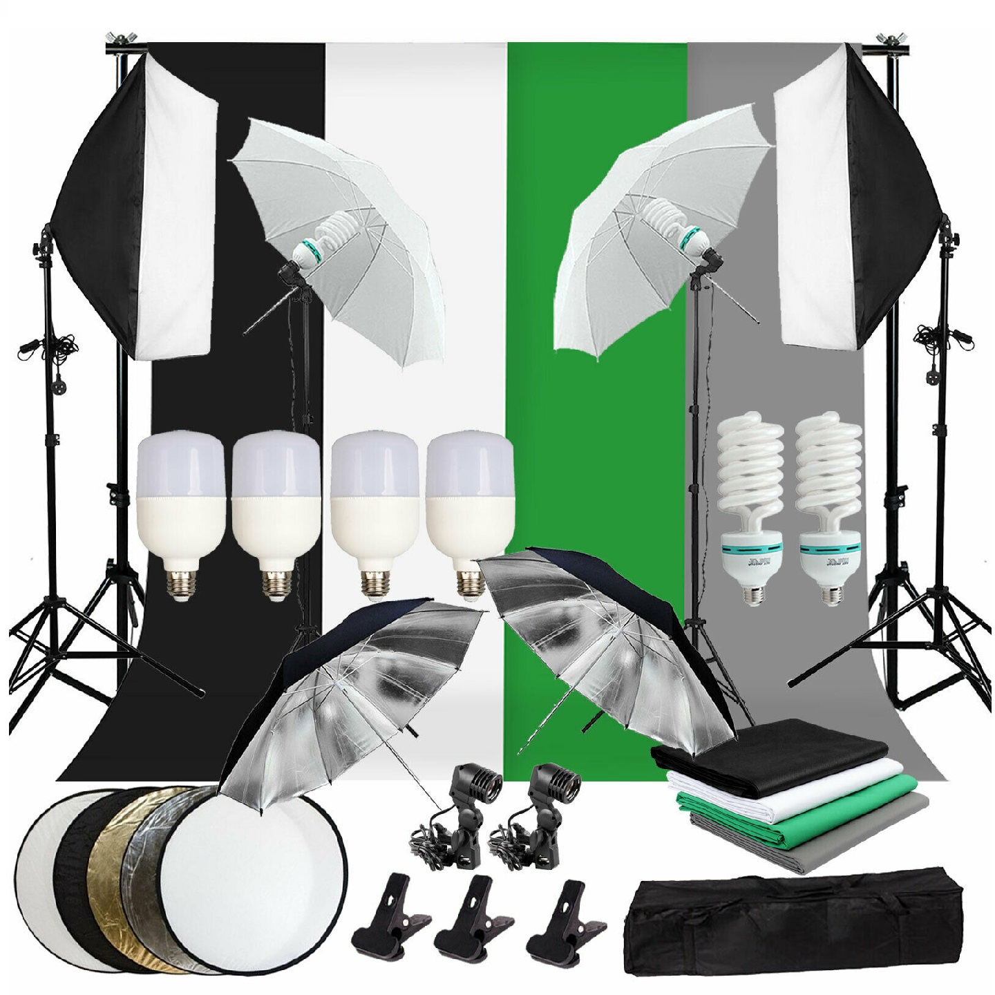 Gold Seller Full Set Photograp - Photography Lighting And Backdrop Kits recension och pris