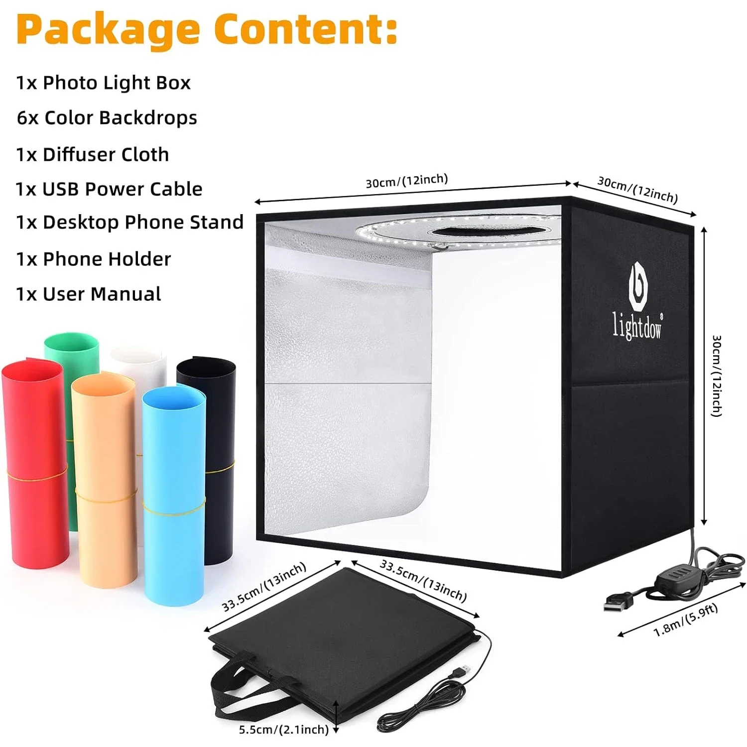 Lightdow Photo Studio Light Bo - Photography Lighting And Backdrop Kits recension och pris