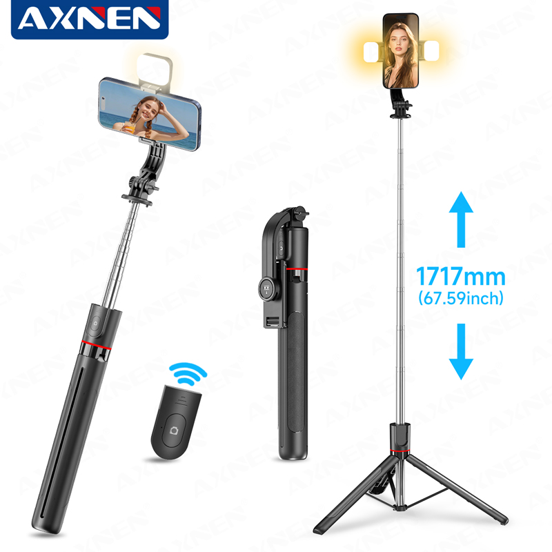 AXNEN F15 Extendable Selfie St - Photography Video Lighting Kit With Adjustable Tripod Stand recension och pris